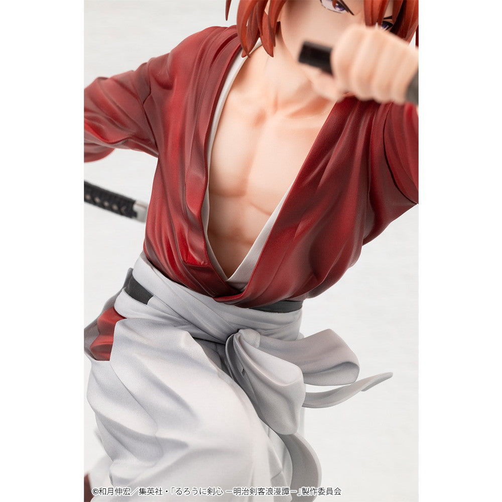 【中古即納】[FIG] ARTFX J 緋村剣心(ひむらけんしん) るろうに剣心 -明治剣客浪漫譚- 1/8 完成品 フィギュア(PV152) コトブキヤ(20241128)