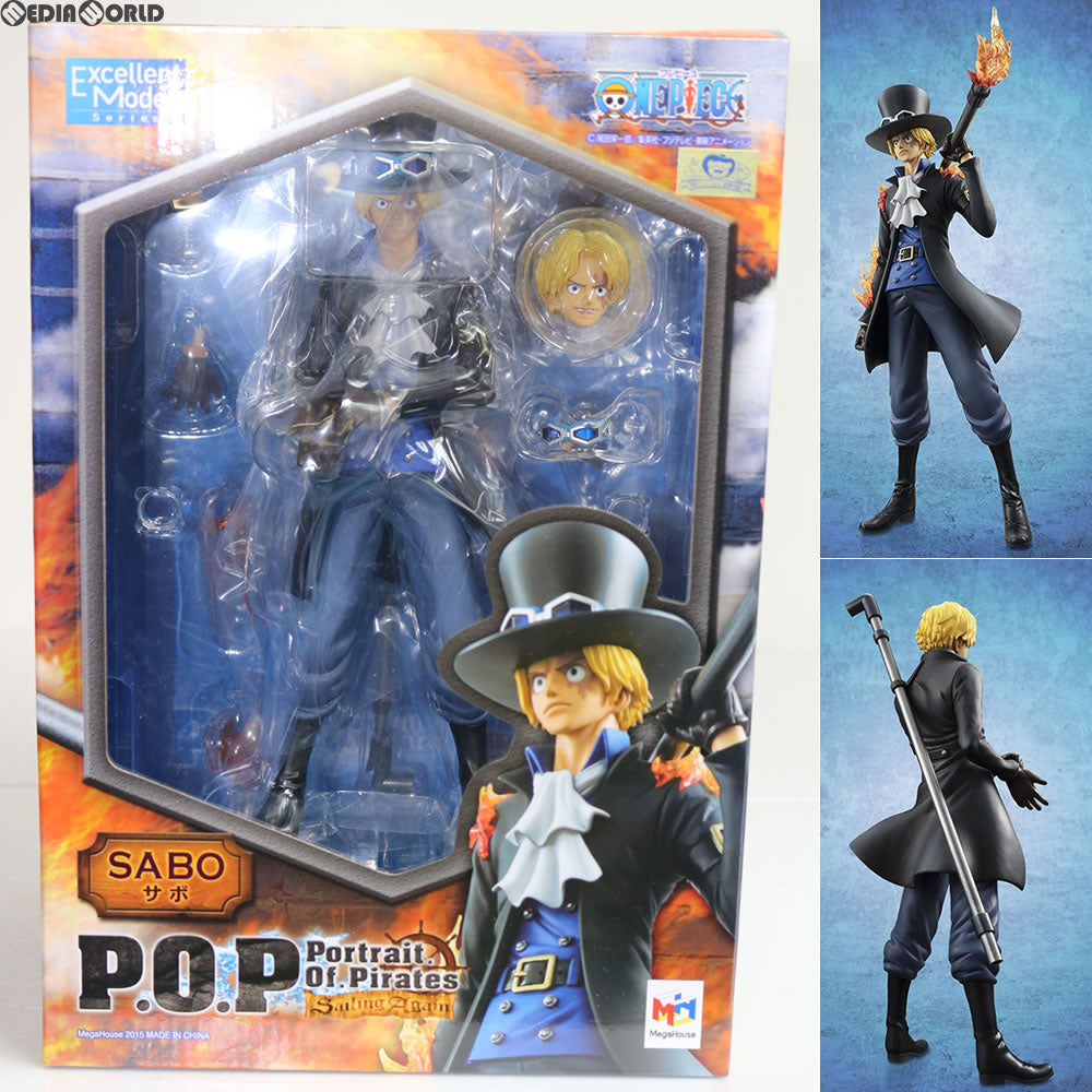 【中古即納】[FIG] Portrait.Of.Pirates P.O.P Sailing Again サボ ONE PIECE(ワンピース) 1/8 完成品 フィギュア メガハウス(20150912)