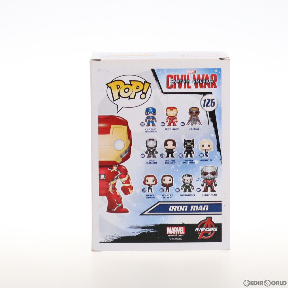 【中古即納】[FIG] POP! 126 アイアンマン・マーク46 シビル・ウォー/キャプテン・アメリカ 完成品 フィギュア(海外流通版) FUNKO(ファンコ)(20160430)