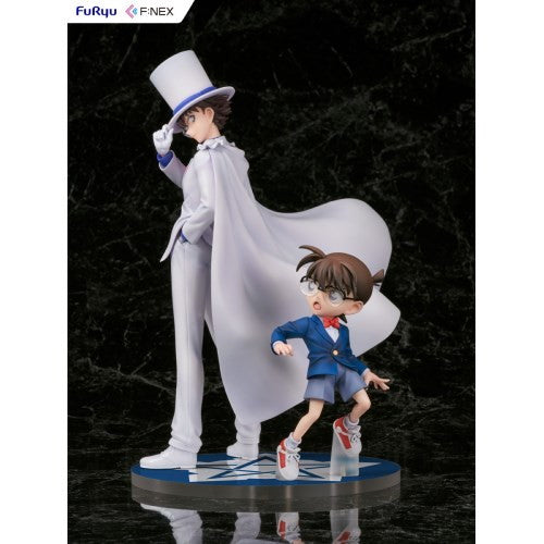 【中古即納】[FIG] 江戸川コナン&怪盗キッド 名探偵コナン 1/7 完成品 フィギュア(AMU-FNX1092) フリュー(20250228)