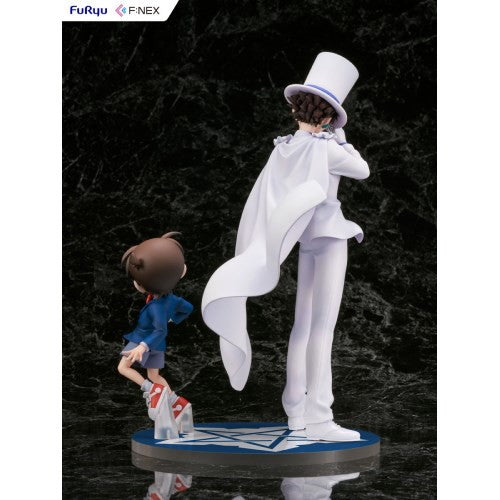 【中古即納】[FIG] 江戸川コナン&怪盗キッド 名探偵コナン 1/7 完成品 フィギュア(AMU-FNX1092) フリュー(20250228)