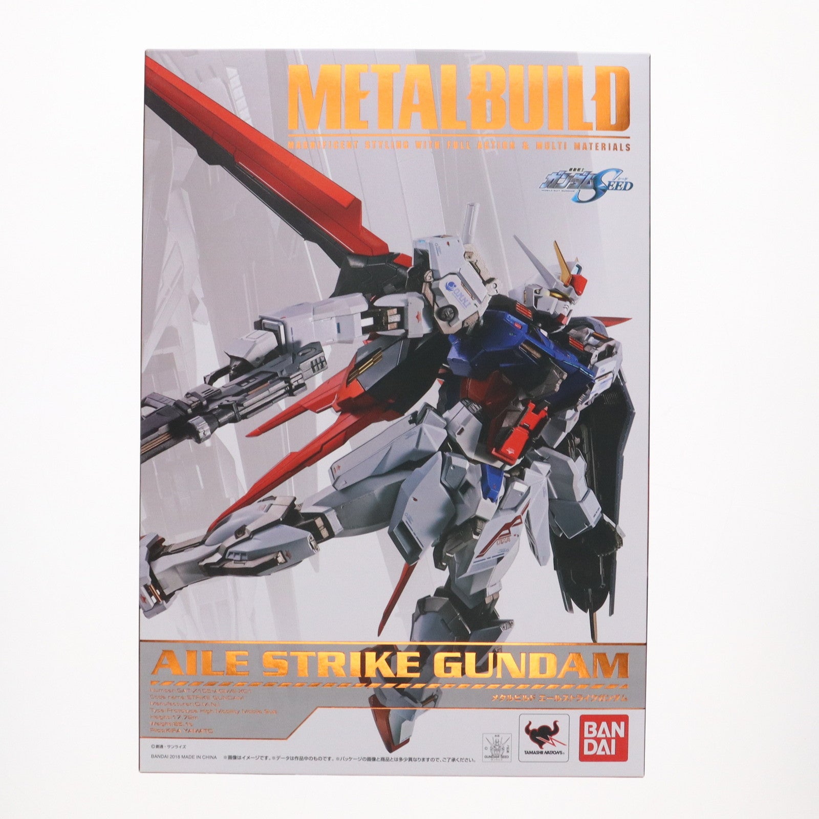 【中古即納】[FIG] METAL BUILD エールストライクガンダム 機動戦士ガンダムSEED(シード) 完成品 可動フィギュア バンダイスピリッツ(20180811)