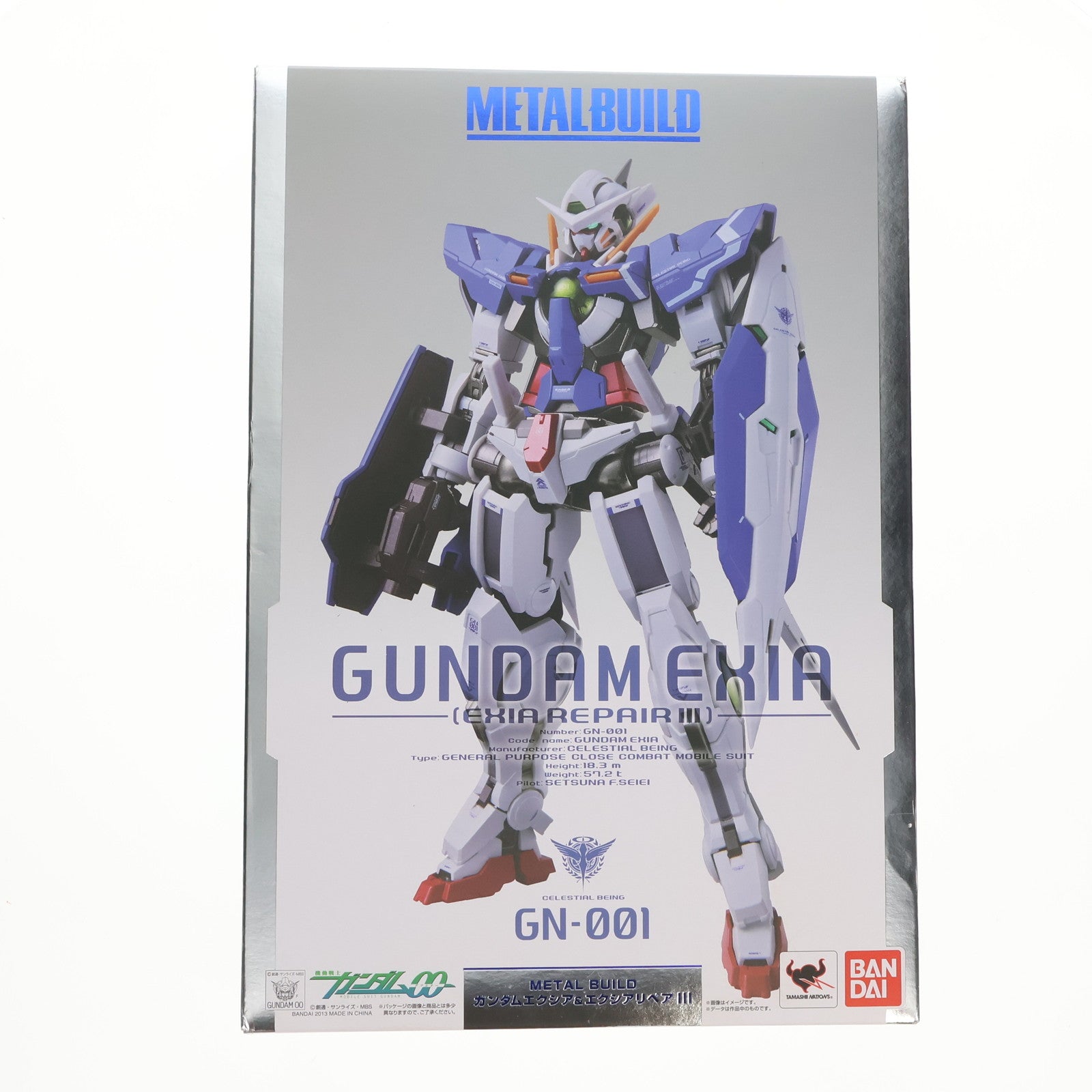 【中古即納】[FIG] (再販) METAL BUILD ガンダムエクシア&エクシアリペアIII 機動戦士ガンダム00(ダブルオー) 完成品 可動フィギュア バンダイ(20160811)