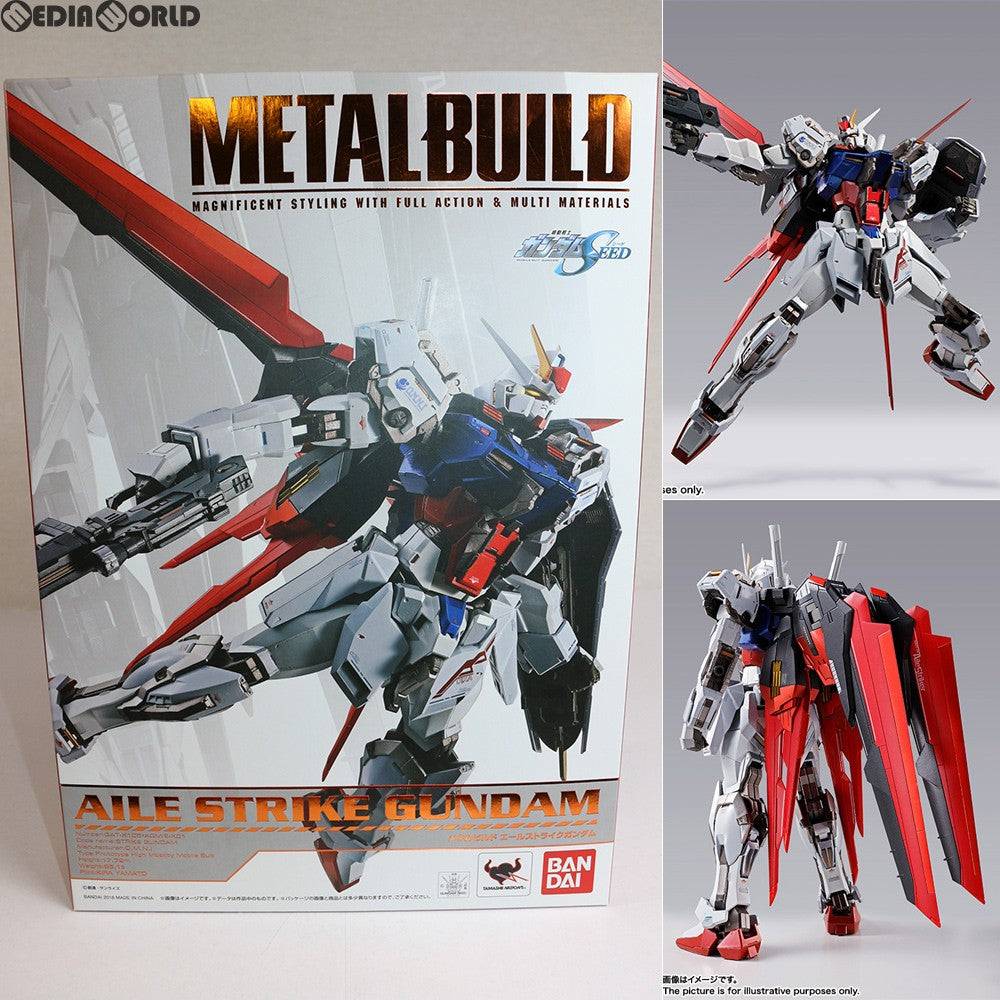 【中古即納】[FIG] METAL BUILD エールストライクガンダム 機動戦士ガンダムSEED(シード) 完成品 可動フィギュア バンダイスピリッツ(20180811)