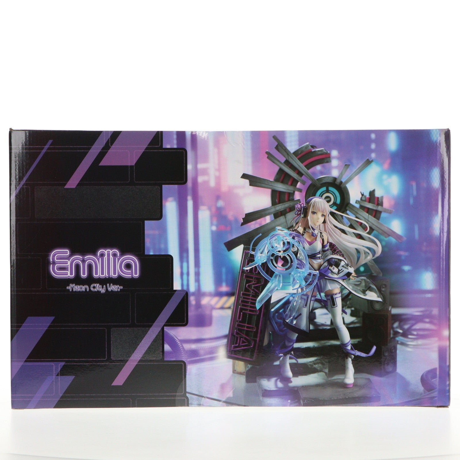 【中古即納】[FIG] eStream Store限定 SHIBUYA SCRAMBLE FIGURE エミリア -Neon City Ver.- Re:ゼロから始める異世界生活 1/7 完成品 フィギュア eStream(20220630)