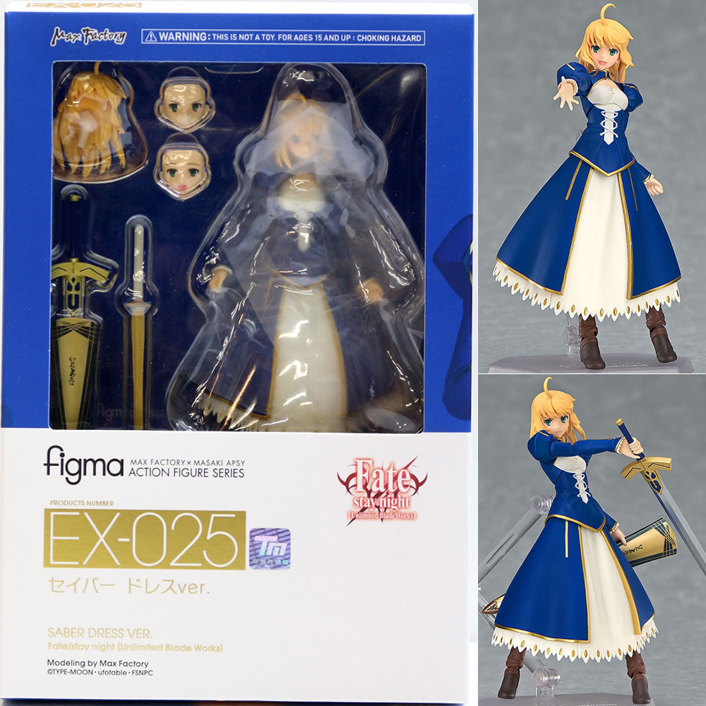 【中古即納】[FIG] figma(フィグマ) EX-025 セイバー ドレスver. Fate/stay night [Unlimited Blade Works] 完成品 可動フィギュア ワンフェス2015冬&GOODSMILE ONLINE SHOP限定 マックスファクトリー(20150208)