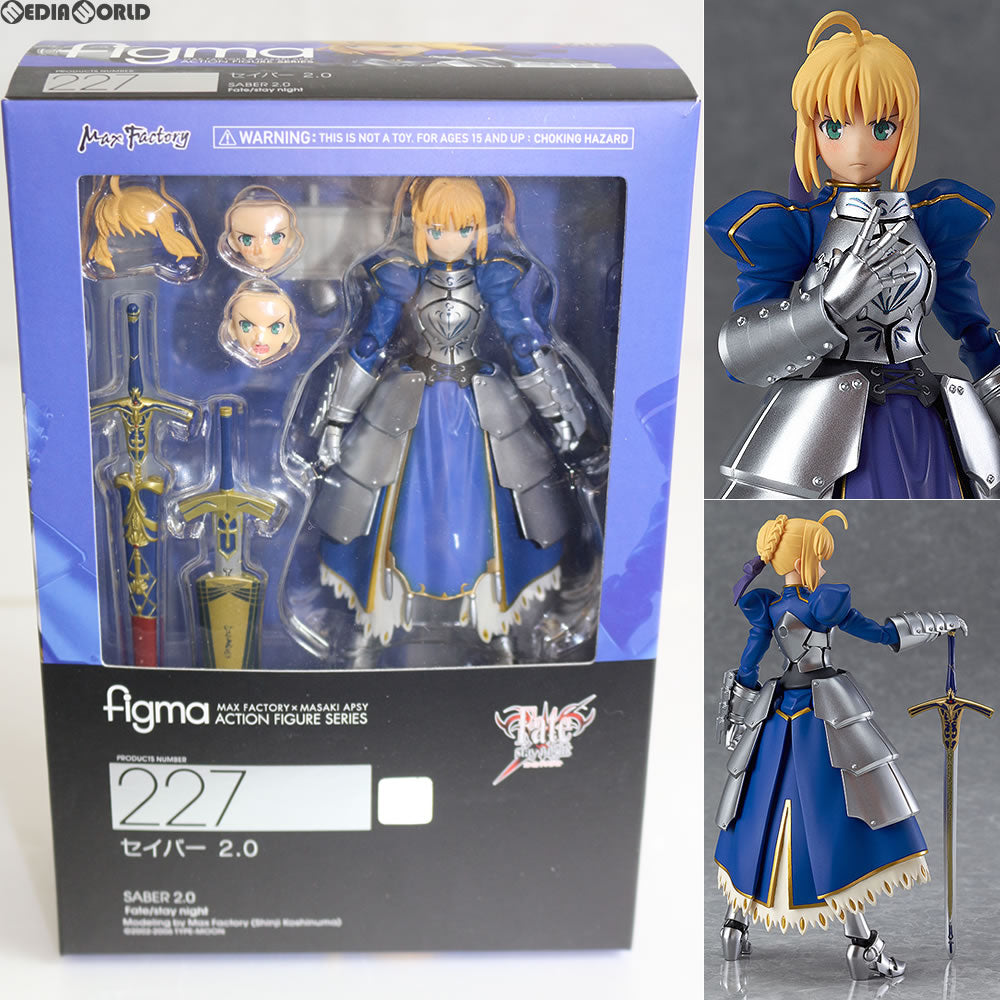 【中古即納】[FIG] figma(フィグマ) 227 セイバー 2.0 Fate/stay night(フェイト/ステイナイト) 完成品 可動フィギュア マックスファクトリー(20150118)