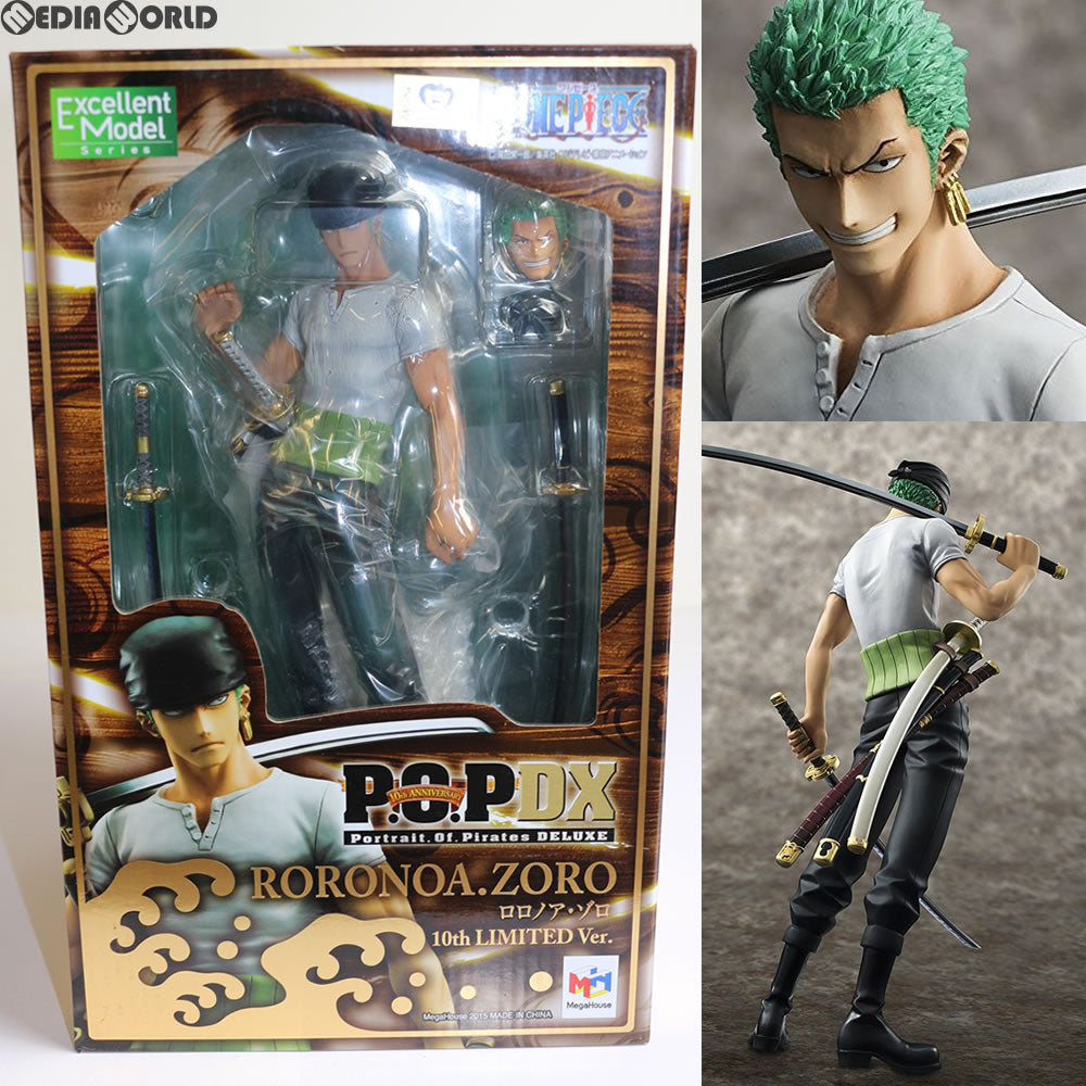 【中古即納】[FIG] Portrait.Of.Pirates P.O.P NEO-DX ロロノア・ゾロ 10th LIMITED Ver. ONE PIECE(ワンピース) 1/8 完成品 フィギュア メガハウス(20150829)