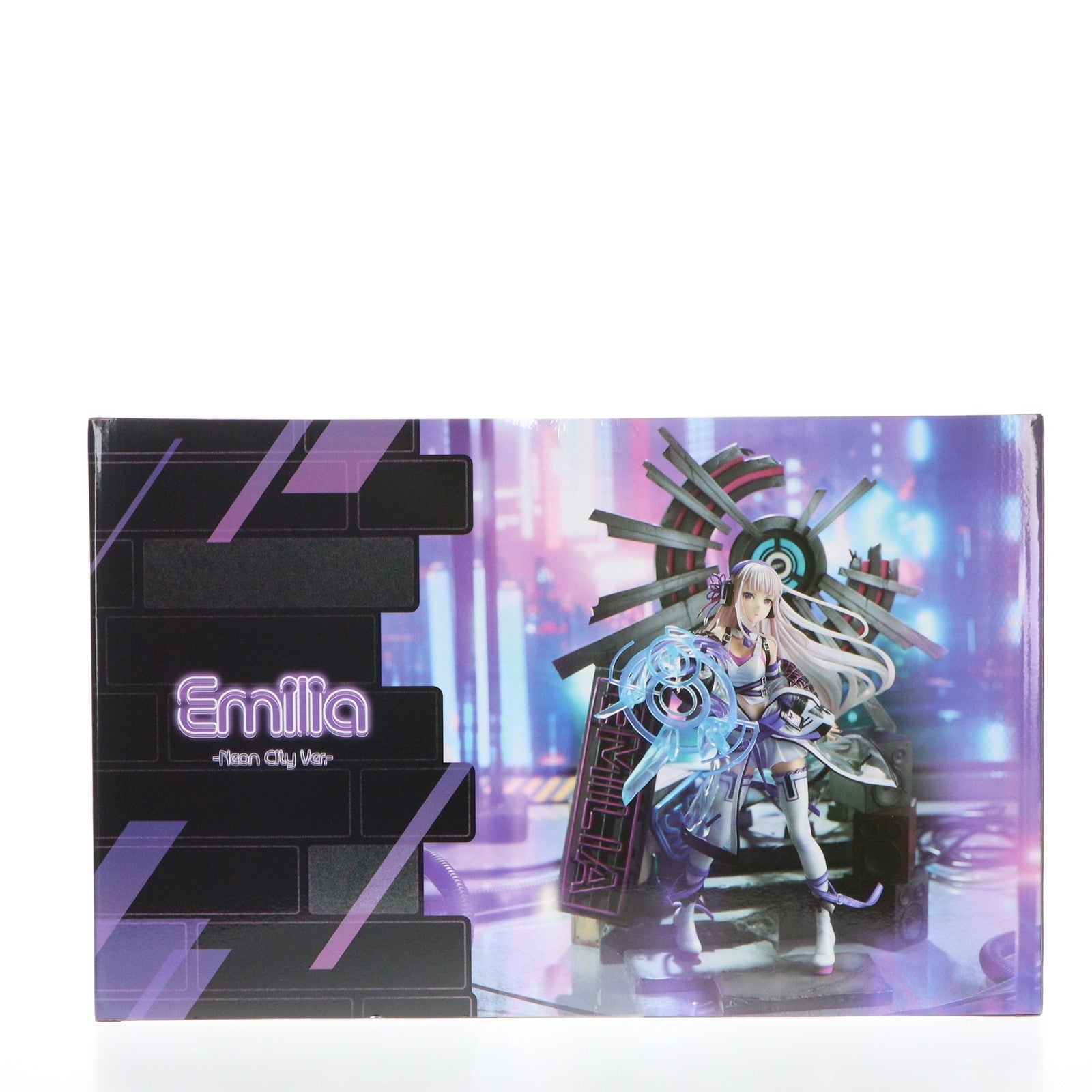 【中古即納】[FIG] 単体購入特典付属 SHIBUYA SCRAMBLE FIGURE エミリア -Neon City Ver.- Re:ゼロから始める異世界生活 1/7 完成品 フィギュア eStream Store&Amazon限定 eStream/アルファサテライト(20220630)