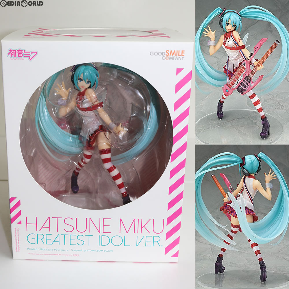【中古即納】[FIG] 初音ミク グレイテスト・アイドルVer. キャラクター・ボーカル・シリーズ01 初音ミク 1/8 完成品 フィギュア グッドスマイルカンパニー(20160618)