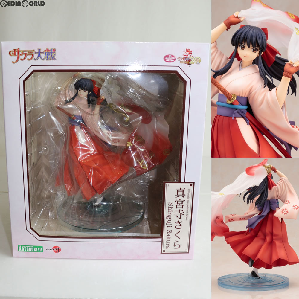 【中古即納】[FIG] ARTFX J 真宮寺さくら(しんぐうじさくら) サクラ大戦 1/8 完成品 フィギュア(PP639) コトブキヤ(20161030)