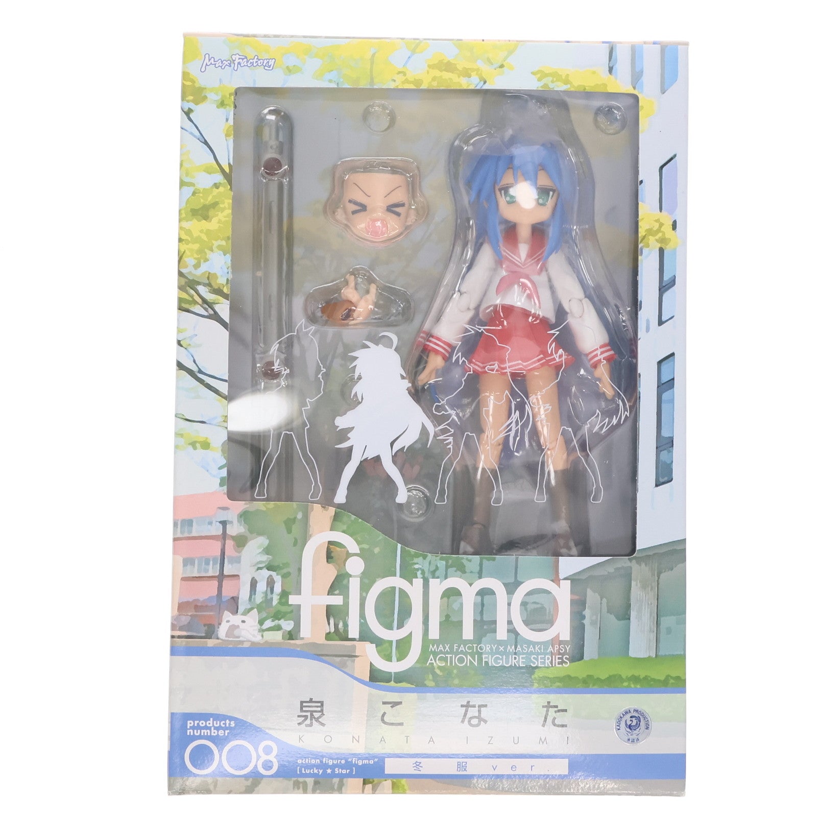 【中古即納】[FIG] figma(フィグマ) 008 泉こなた(いずみこなた) 冬服ver. TVアニメ らき☆すた 完成品 可動フィギュア マックスファクトリー(20080730)