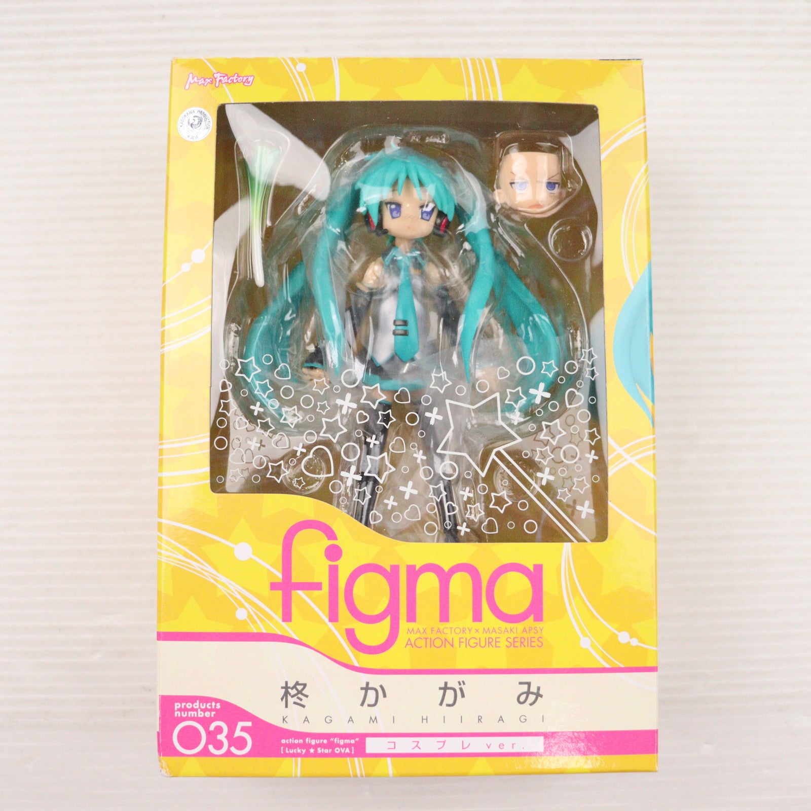 【中古即納】[FIG] figma(フィグマ) 035 柊かがみ(ひいらぎかがみ) コスプレver. らき☆すたOVA 完成品 可動フィギュア マックスファクトリー(20090516)