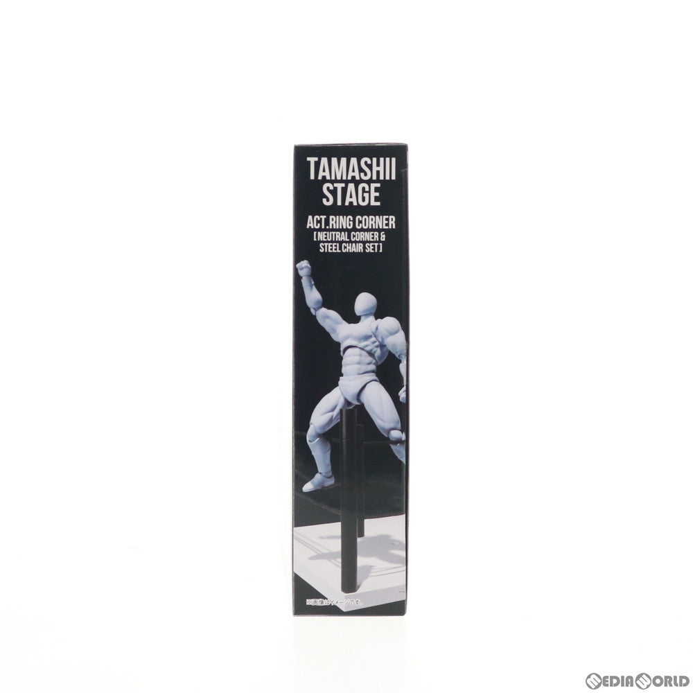 【中古即納】[FIG] 魂STAGE(魂ステージ) ACT.リングコーナー(ニュートラルコーナー)&パイプ椅子セット フィギュア用アクセサリ バンダイ(20170728)