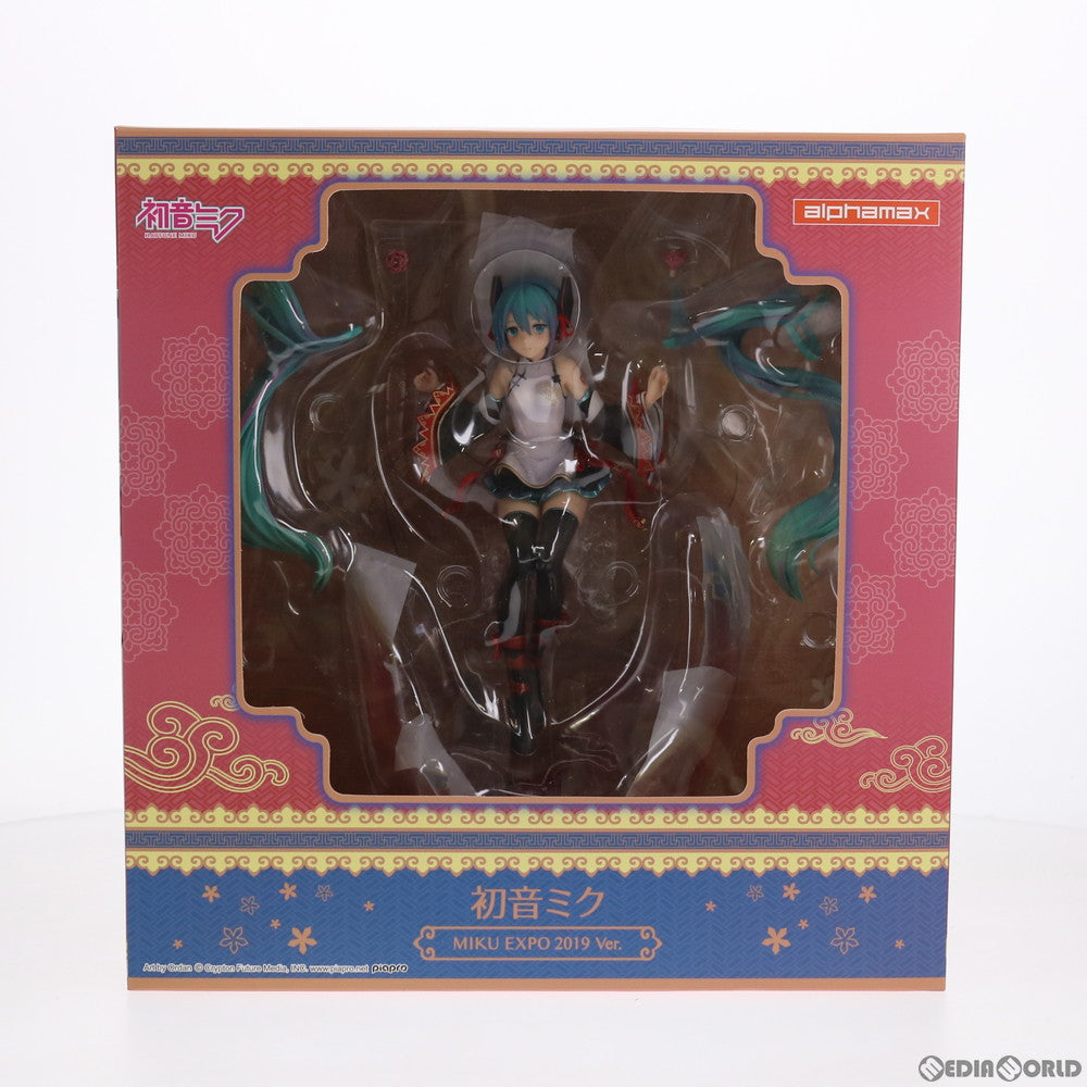 【中古即納】[FIG] 初音ミク MIKU EXPO 2019 Taiwan & Hong Kong Ver. キャラクター・ボーカル・シリーズ01 初音ミク 1/8 完成品 フィギュア(AX-0212) アルファマックス(20210314)