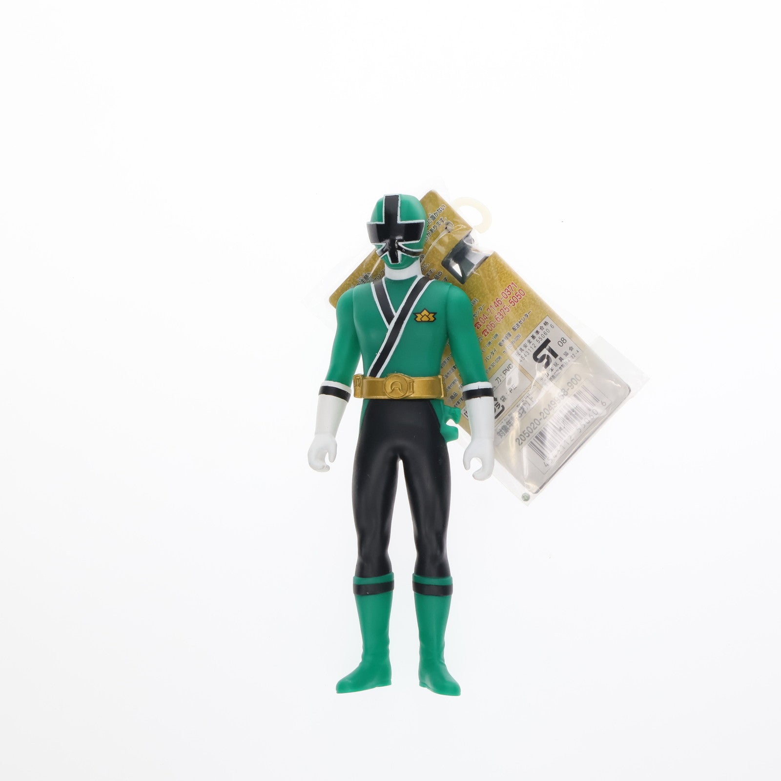 【中古即納】[SFT] 戦隊ヒーローシリーズ03 シンケンジャーグリーン 侍戦隊シンケンジャー 完成品 ソフビフィギュア バンダイ(20090214)