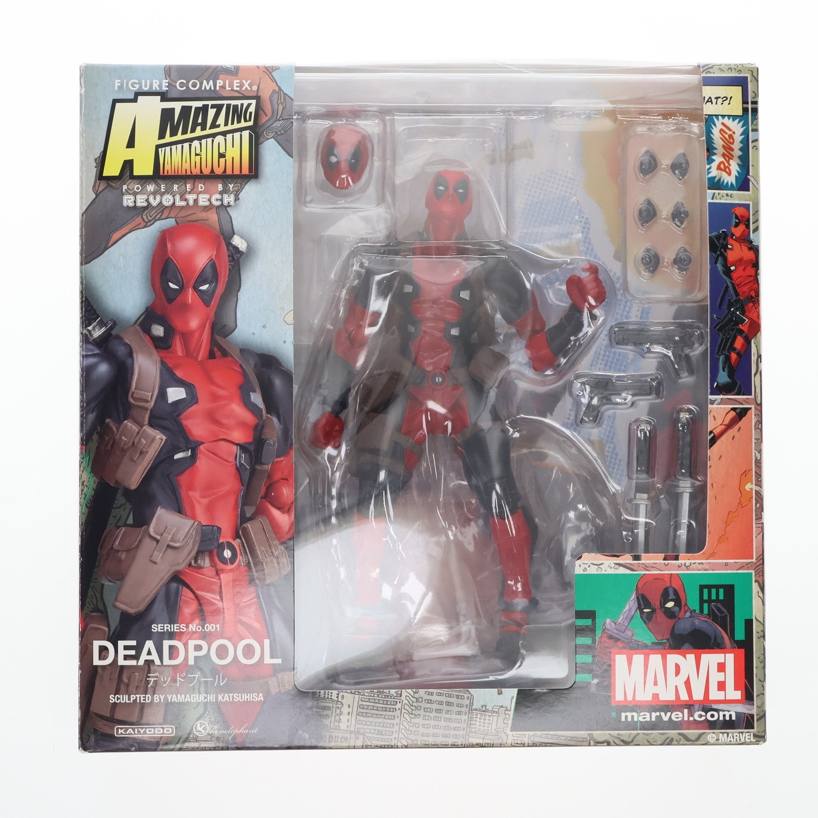 【中古即納】[FIG] アメイジングヤマグチ No.001 DEAD POOL(デッドプール) マーベル・コミック 完成品 可動フィギュア 海洋堂(20180623)