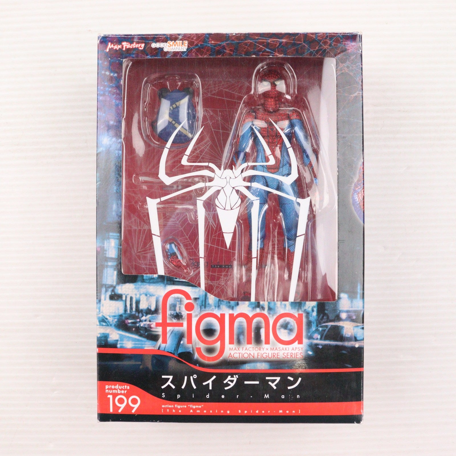【中古即納】[FIG] figma(フィグマ) 199 スパイダーマン アメイジング・スパイダーマン 完成品 可動フィギュア グッドスマイルカンパニー(20131227)