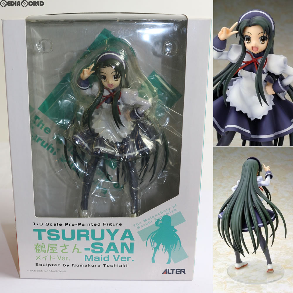 【中古即納】[FIG] 鶴屋さん(つるやさん) メイドVer. 涼宮ハルヒの憂鬱 1/8 完成品 フィギュア キャラアニ/アルター(20071130)