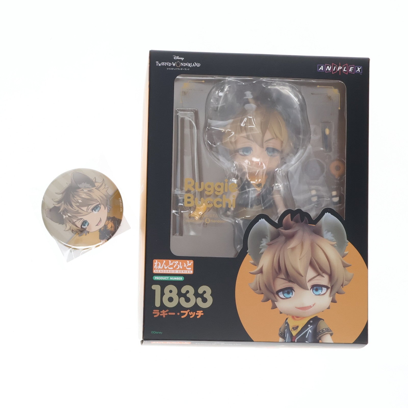【中古即納】[FIG] 予約特典付属 ねんどろいど 1833 ラギー・ブッチ ディズニー ツイステッドワンダーランド 完成品 可動フィギュア ANIPLEX+&GOODSMILE ONLINE SHOP限定 アニプレックス/オランジュ・ルージュ(20221031)