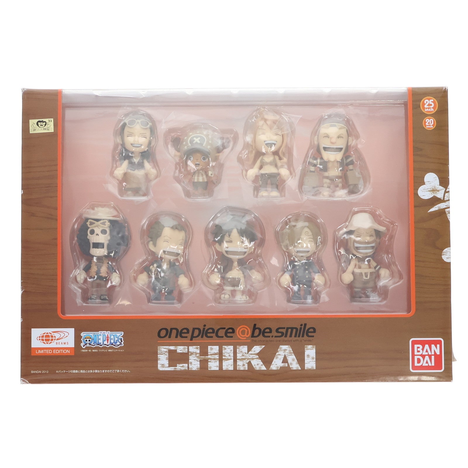 【中古即納】[FIG] (食玩) BEAMS限定 onepiece@be.smile(ワンピース アットビースマイル) ～CHIKAIセット～ 完成品 フィギュア バンダイ(20120731)