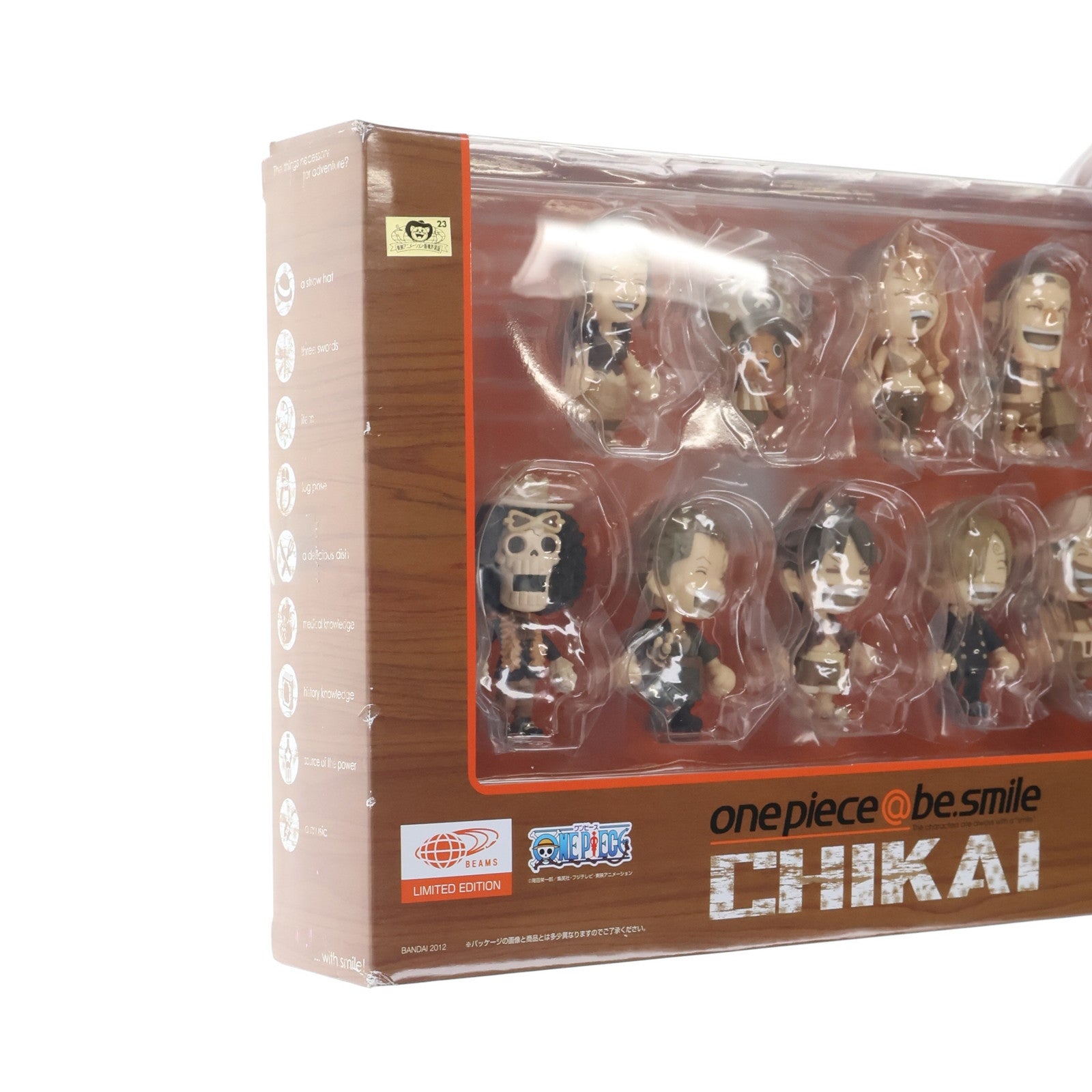 【中古即納】[FIG] (食玩) BEAMS限定 onepiece@be.smile(ワンピース アットビースマイル) ～CHIKAIセット～ 完成品 フィギュア バンダイ(20120731)