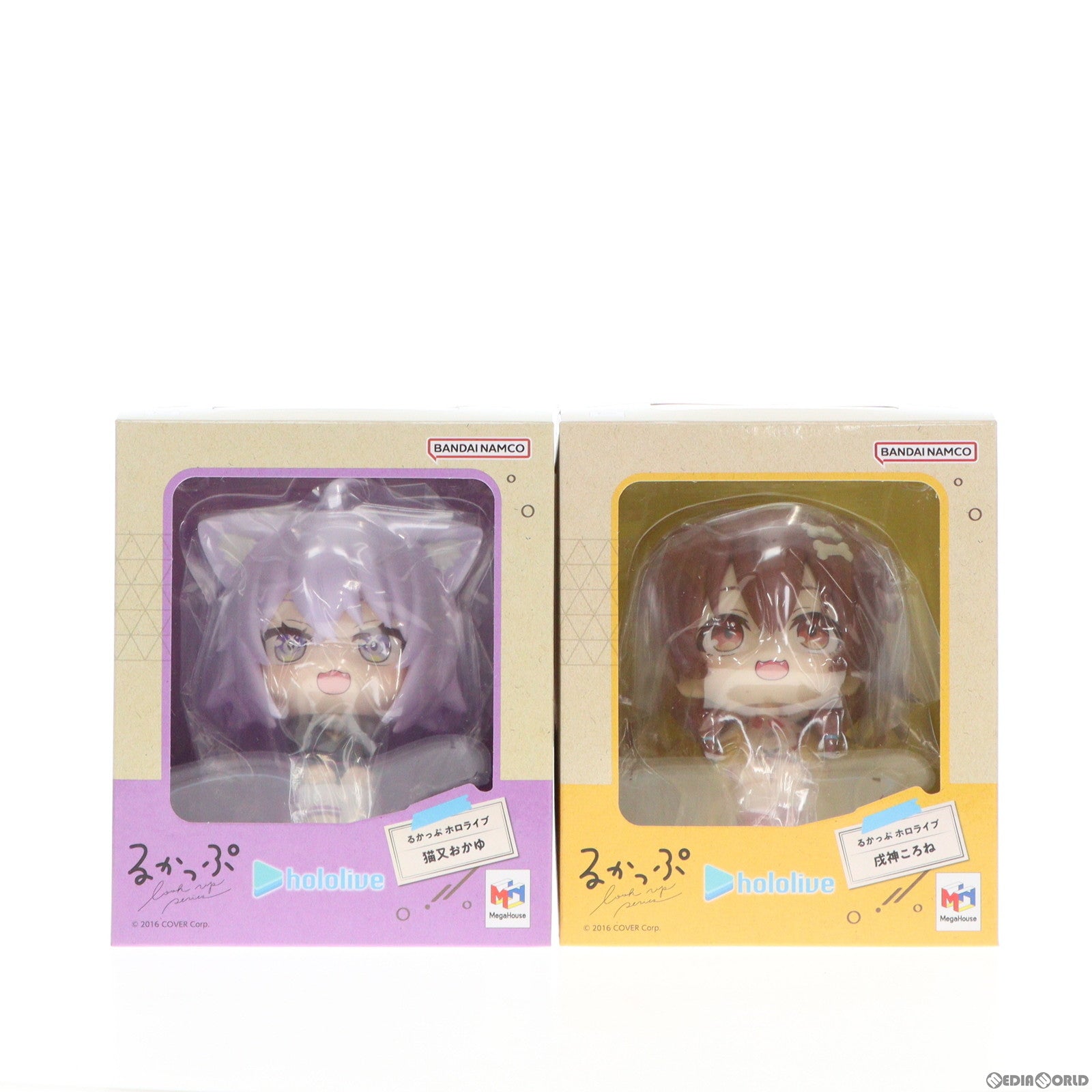 【中古即納】[FIG] プレミアムバンダイ&アニメイト限定特典付属 るかっぷ 猫又おかゆ&戌神ころね(ねこまたおかゆ&いぬがみころね) セット ホロライブプロダクション 完成品 フィギュア メガハウス(20240129)