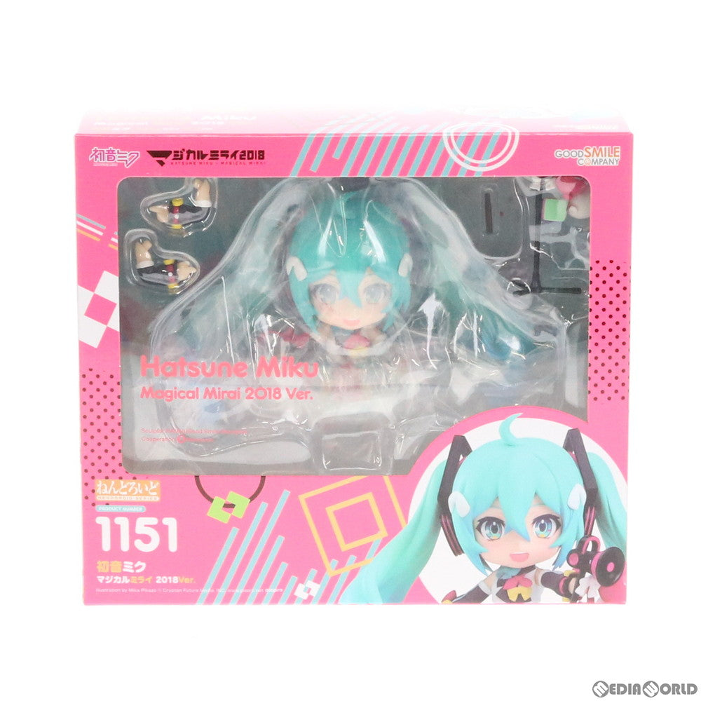 【中古即納】[FIG] ねんどろいど 1151 初音ミク マジカルミライ 2018Ver. キャラクター・ボーカル・シリーズ01 初音ミク 完成品 可動フィギュア マジカルミライ 2019&GOODSMILE ONLINE SHOP限定 グッドスマイルカンパニー(20190809)