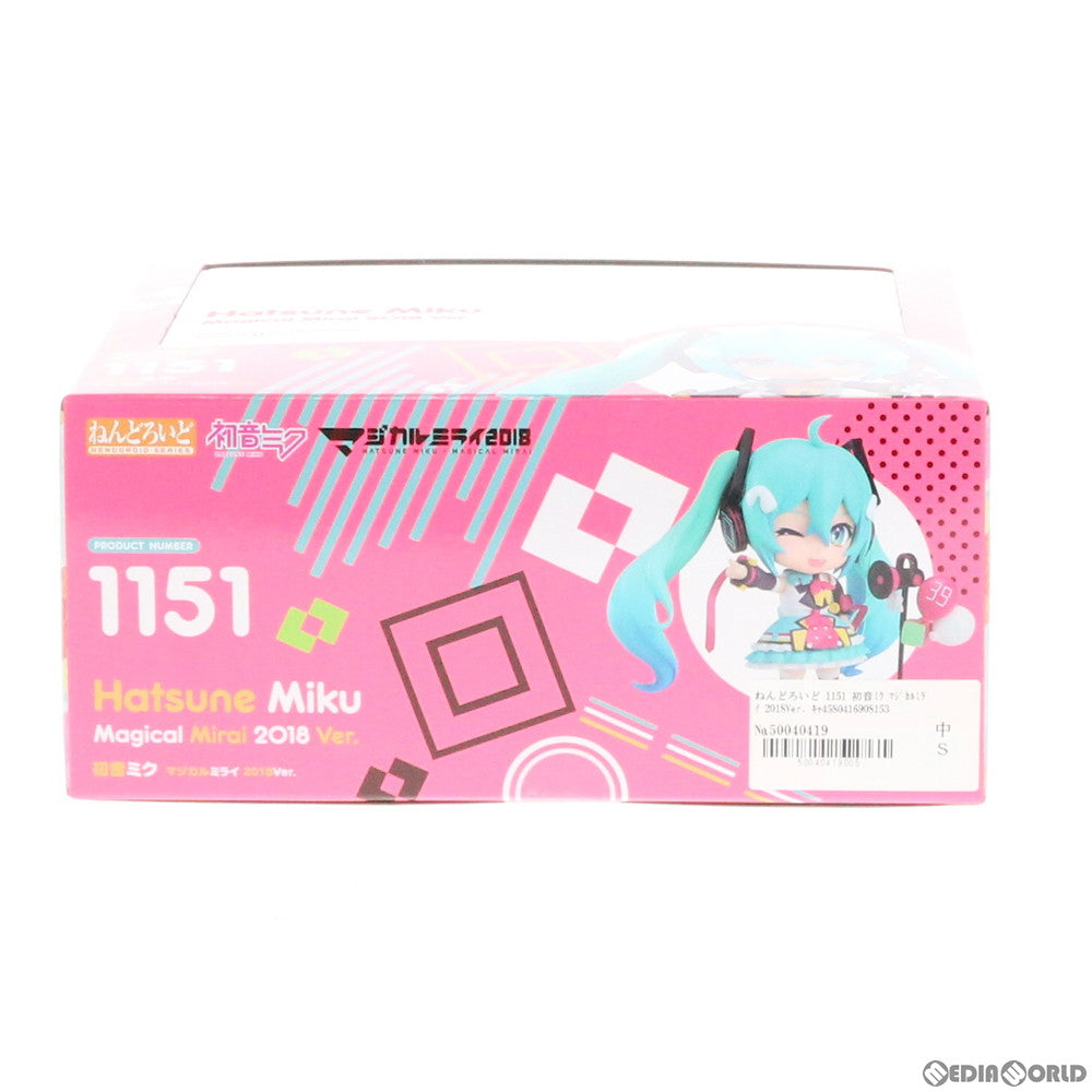 【中古即納】[FIG] ねんどろいど 1151 初音ミク マジカルミライ 2018Ver. キャラクター・ボーカル・シリーズ01 初音ミク 完成品 可動フィギュア マジカルミライ 2019&GOODSMILE ONLINE SHOP限定 グッドスマイルカンパニー(20190809)