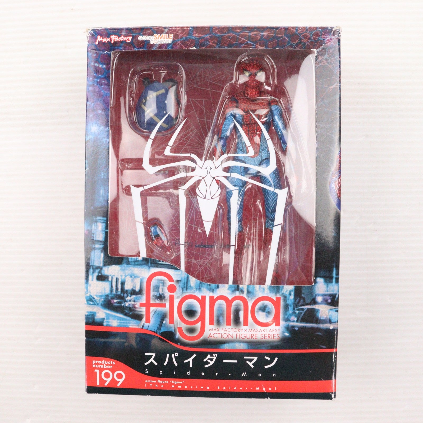 【中古即納】[FIG] figma(フィグマ) 199 スパイダーマン アメイジング・スパイダーマン 完成品 可動フィギュア グッドスマイルカンパニー(20131227)