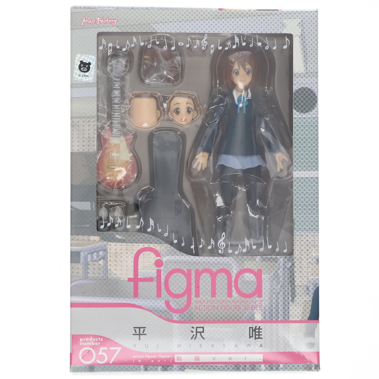 【中古即納】[FIG] figma(フィグマ) 057 平沢唯(ひらさわゆい) 制服Ver. けいおん! 完成品 可動フィギュア マックスファクトリー(20100930)