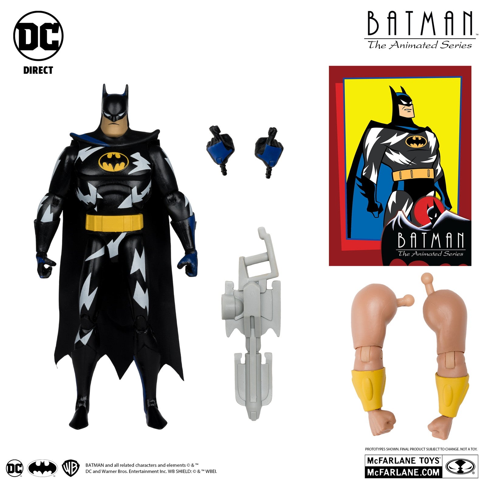 【中古即納】[FIG] DCダイレクト #21 バットマン(ライトニング・ストライク) アニメイテッド 完成品 6インチ・アクションフィギュア マクファーレン・トイズ(20240930)
