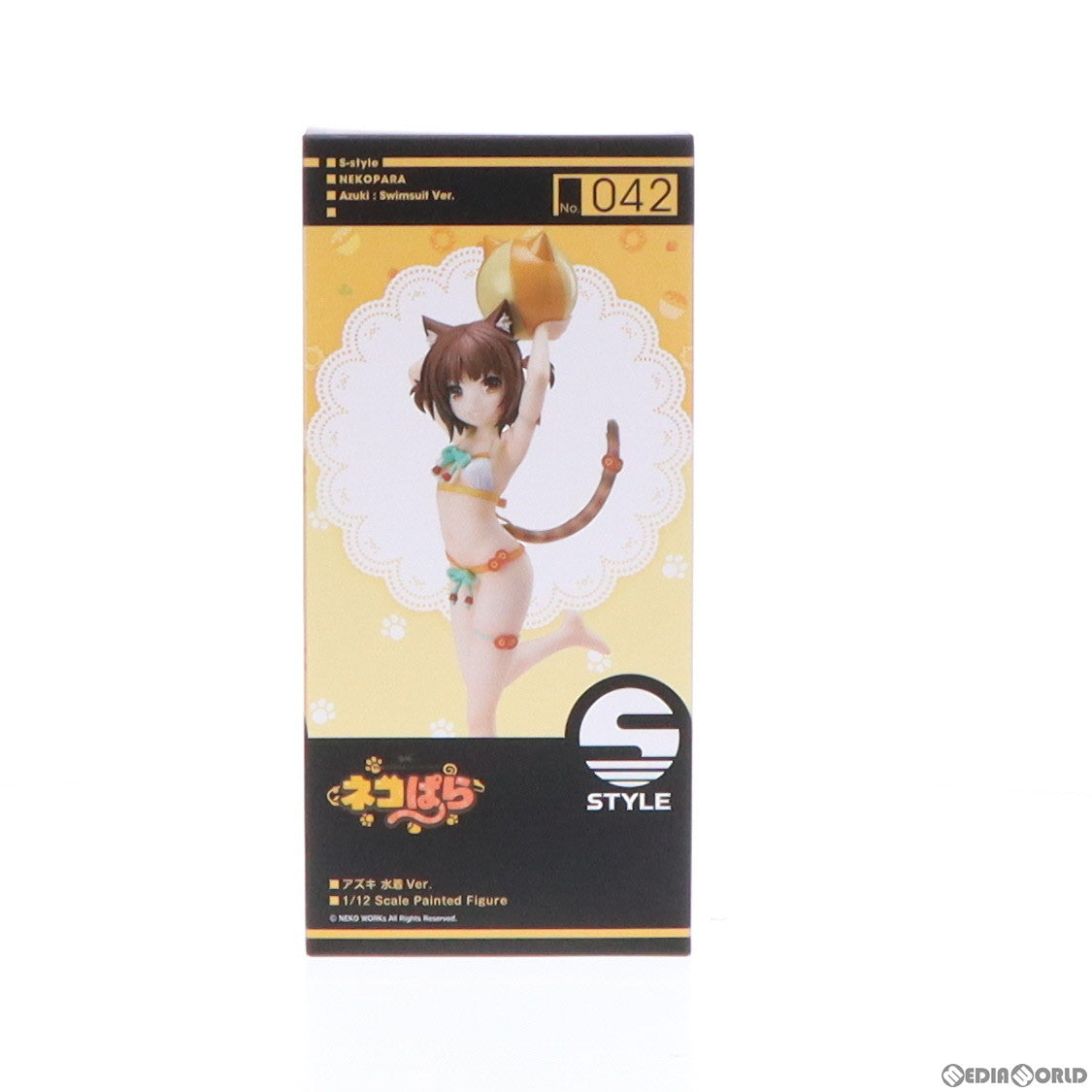 【中古即納】[FIG] S-style アズキ 水着Ver. ネコぱら 1/12 塗装済組み立て品 フィギュア GOODSMILE ONLINE SHOP&Amazon.co.jp&あみあみ限定 FREEing(フリーイング)(20210731)