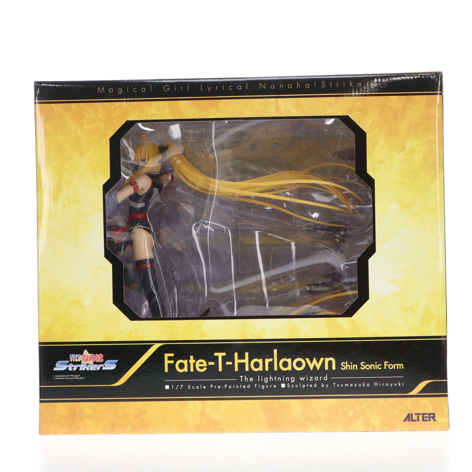 【中古即納】[FIG] フェイト・T・ハラオウン 真・ソニックフォーム 魔法少女リリカルなのはStrikerS(ストライカーズ) 1/7 完成品 フィギュア アルター(20110215)