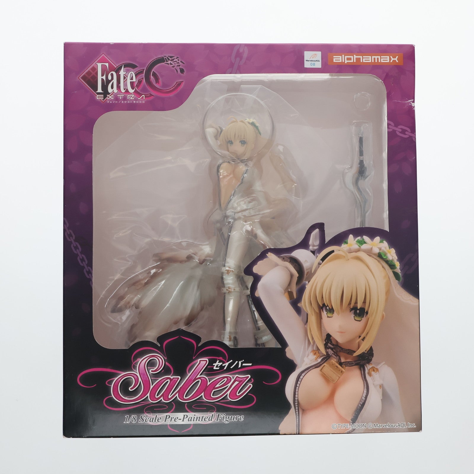 【中古即納】[FIG] セイバー Fate/EXTRA CCC(フェイト/エクストラCCC) 1/8 完成品 フィギュア アルファマックス(20140727)