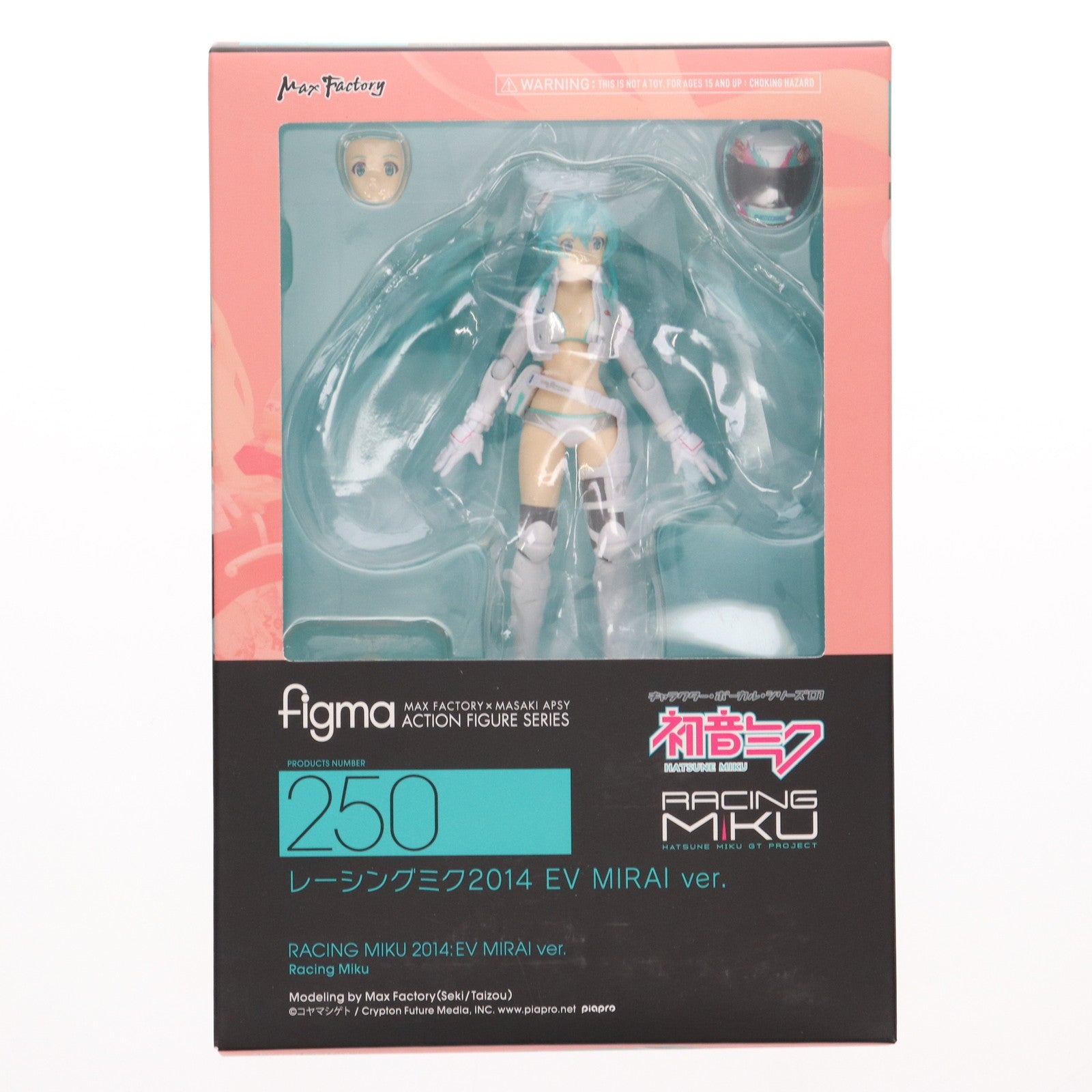 【中古即納】[FIG] GOODSMILE ONLINE SHOP限定特典付属 figma(フィグマ) 250 レーシングミク2014 EV MIRAI ver. 初音ミクGTプロジェクト 完成品 可動フィギュア マックスファクトリー(20150906)