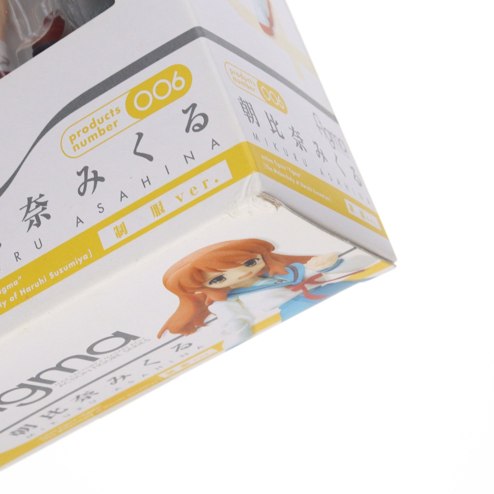 【中古即納】[FIG] figma(フィグマ) 006 朝比奈みくる(あさひなみくる) 制服ver. 涼宮ハルヒの憂鬱 完成品 可動フィギュア マックスファクトリー(20080719)