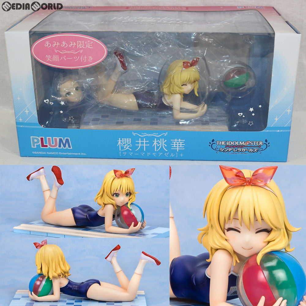 【中古即納】[FIG] 櫻井桃華[サマーマドモアゼル]+(さくらいももか) あみあみ限定版 アイドルマスター シンデレラガールズ 1/7 完成品 フィギュア PLUM(プラム)(20180731)