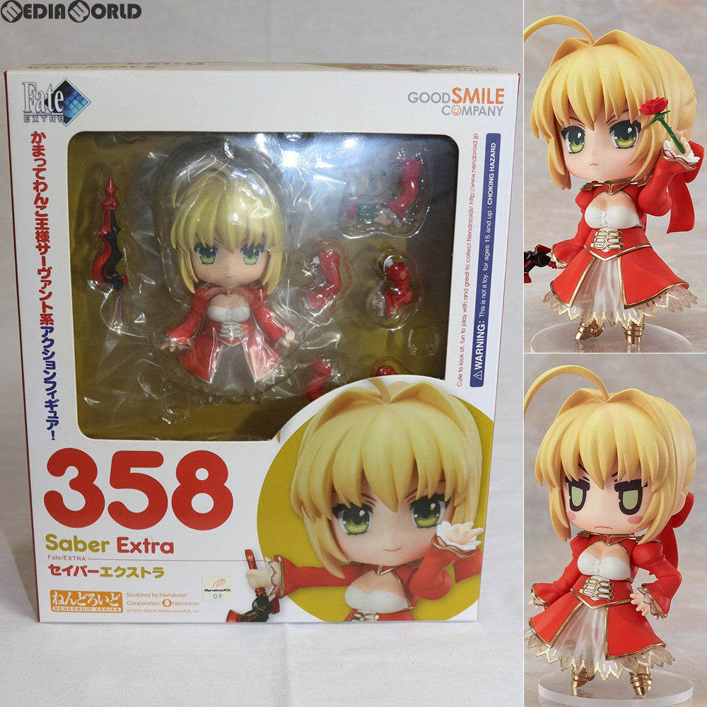 【中古即納】[FIG] ねんどろいど 358 セイバーエクストラ Fate/EXTRA(フェイト/エクストラ) 完成品 可動フィギュア グッドスマイルカンパニー(20131129)