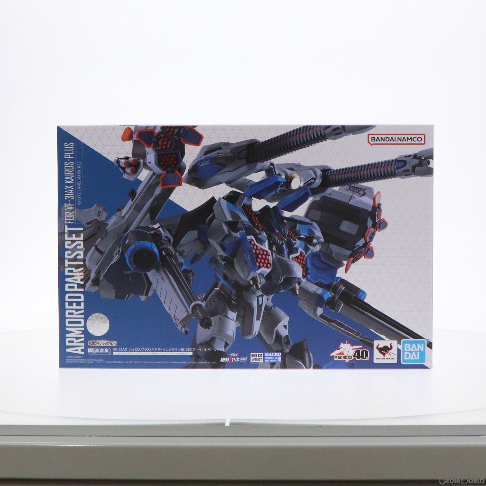 【中古即納】[FIG] 魂ウェブ商店限定 DX超合金 VF-31AX カイロスプラス(ハヤテ・インメルマン機) 対応アーマードパーツセット 劇場版マクロスΔ(デルタ) 絶対LIVE!!!!!! フィギュア用アクセサリ バンダイスピリッツ(20221124)