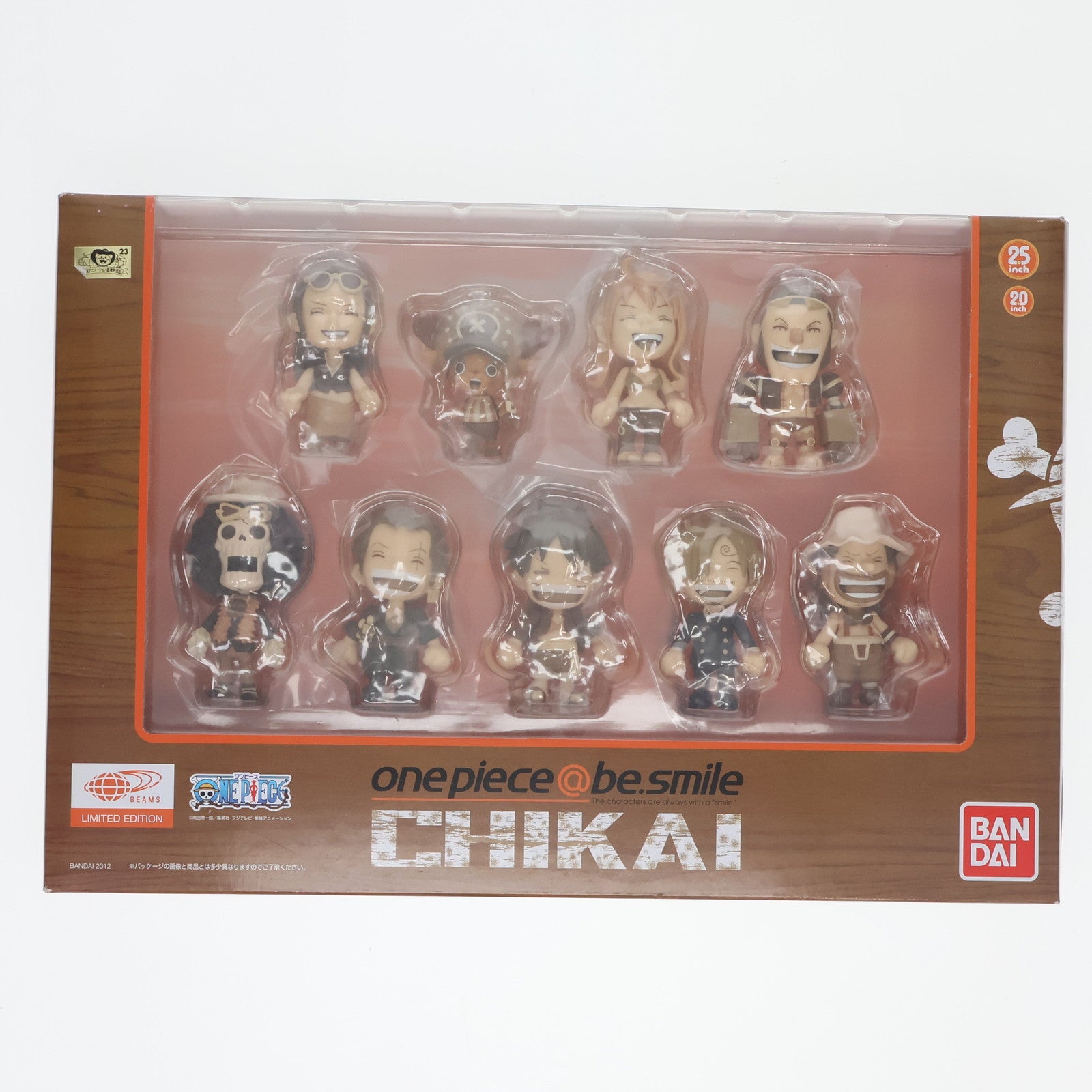 【中古即納】[FIG] (食玩) BEAMS限定 onepiece@be.smile(ワンピース アットビースマイル) ～CHIKAIセット～ 完成品 フィギュア バンダイ(20120731)