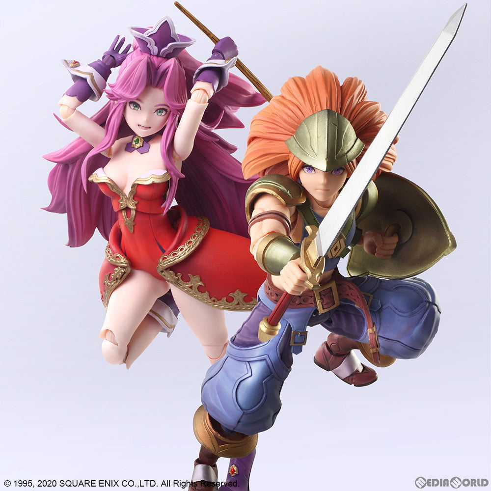 【中古即納】[FIG] BRING ARTS(ブリングアーツ) デュラン&アンジェラ 聖剣伝説3 TRIALS of MANA(トライアルズ オブ マナ) 完成品 可動フィギュア スクウェア・エニックス(20211015)