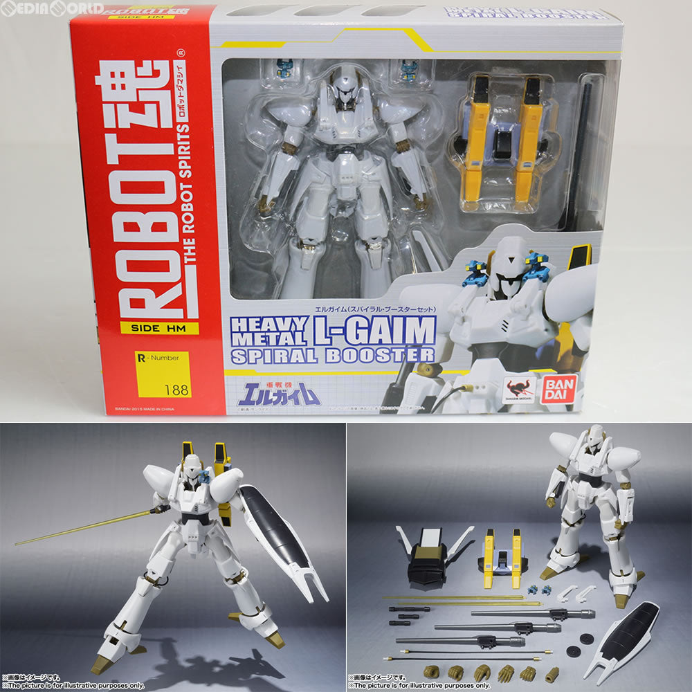 【中古即納】[FIG] ROBOT魂(SIDE HM) エルガイム(スパイラル・ブースターセット) 重戦機エルガイム 完成品 可動フィギュア バンダイ(20151114)