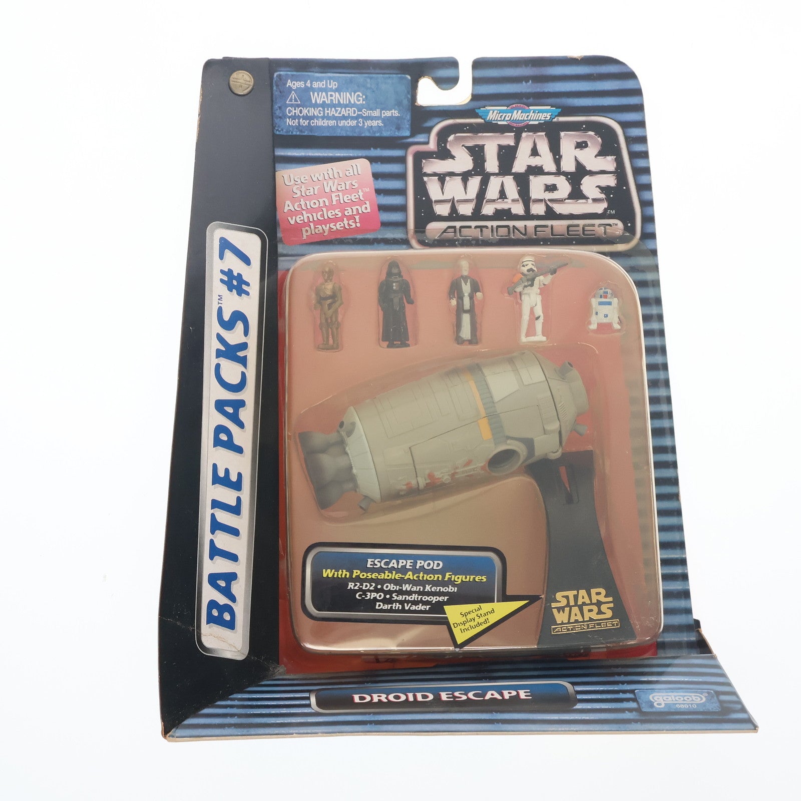 【中古即納】[FIG] ACTION FLEET Battle Packs #7 DROID ESCAPE(ドロイドエスケープ)(6体セット) STAR WARS(スター・ウォーズ) 完成品 フィギュア galoob(ガルーブ)(19961231)