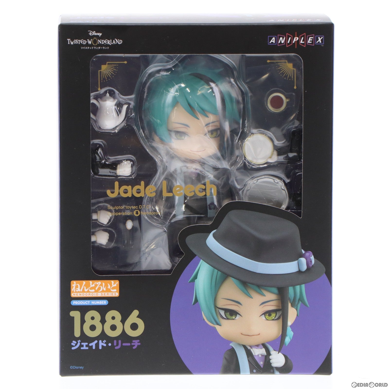 【中古即納】[FIG] ねんどろいど 1886 ジェイド・リーチ ディズニー ツイステッドワンダーランド 完成品 可動フィギュア ANIPLEX+&GOODSMILE ONLINE SHOP限定 アニプレックス(20221231)