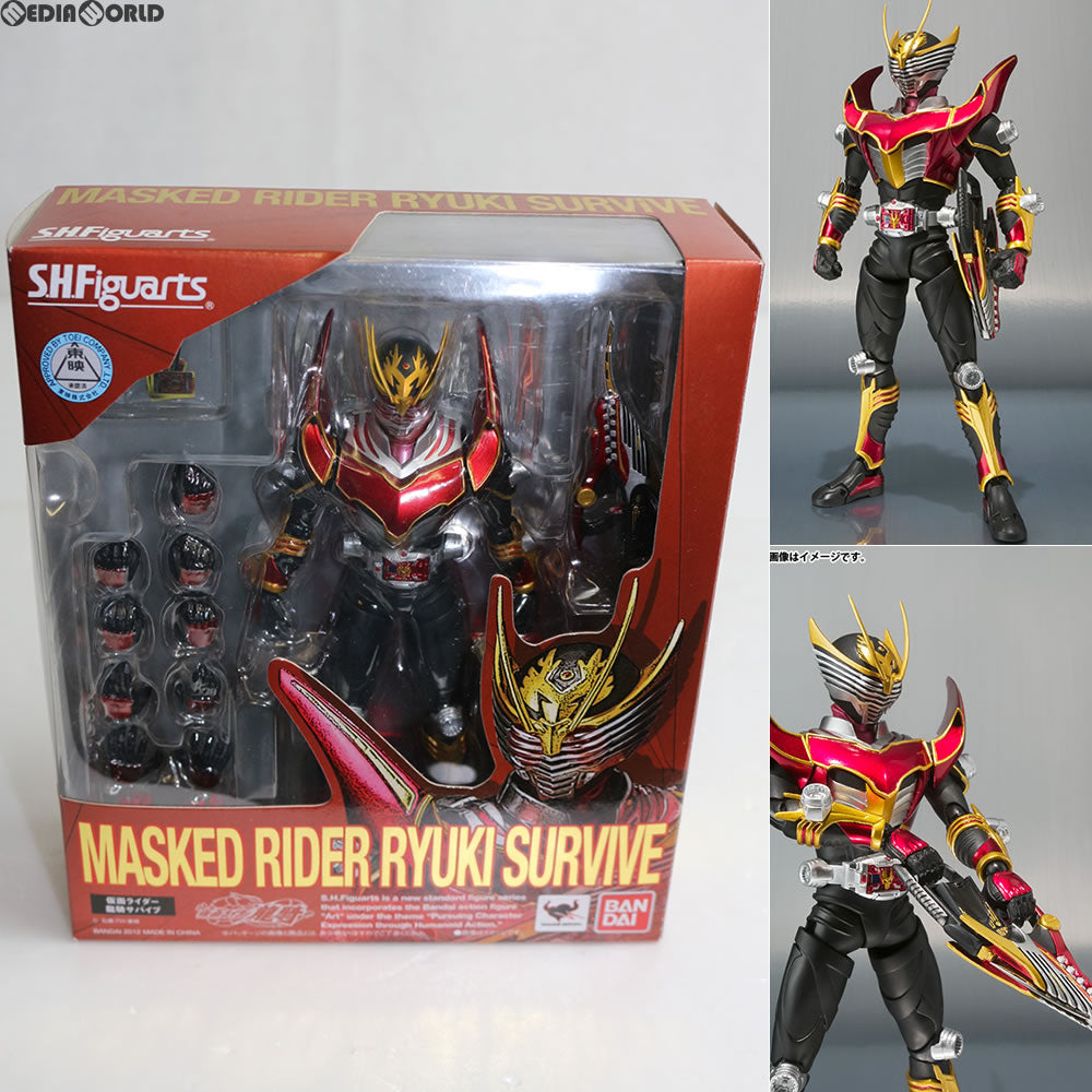 【中古即納】[FIG] S.H.Figuarts(フィギュアーツ) 仮面ライダー龍騎サバイブ 仮面ライダー龍騎 完成品 可動フィギュア バンダイ(20121222)
