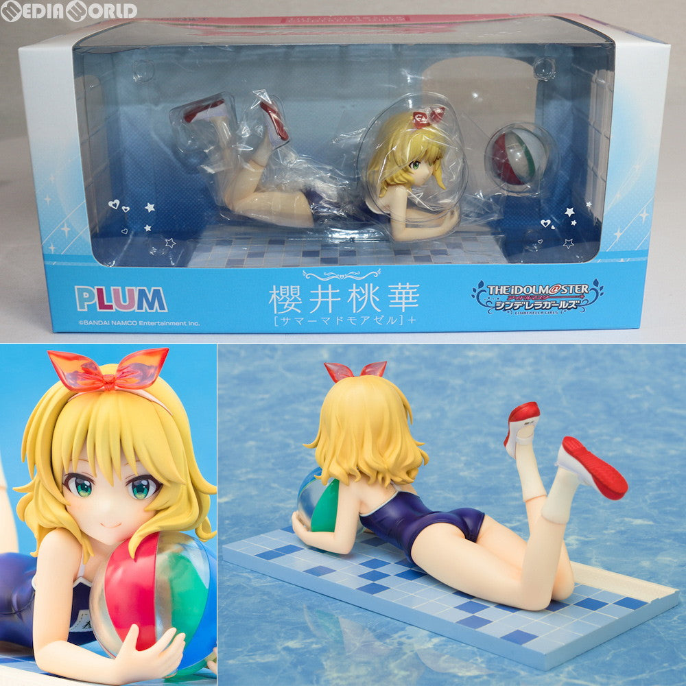 【中古即納】[FIG] 櫻井桃華[サマーマドモアゼル]+(さくらいももか) アイドルマスター シンデレラガールズ 1/7 完成品 フィギュア(PF094) PLUM(プラム)(20180729)
