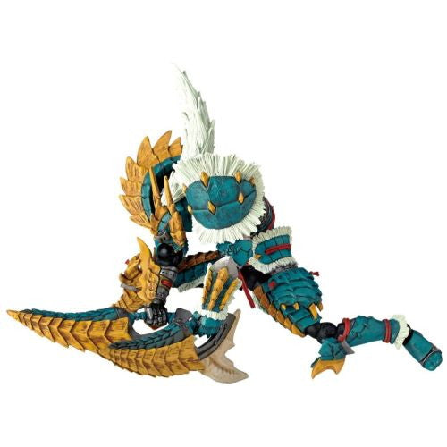 【中古即納】[FIG] リボルテックヤマグチ ハンター男剣士 ジンオウシリーズ モンスターハンター 完成品 可動フィギュア 海洋堂(20220430)