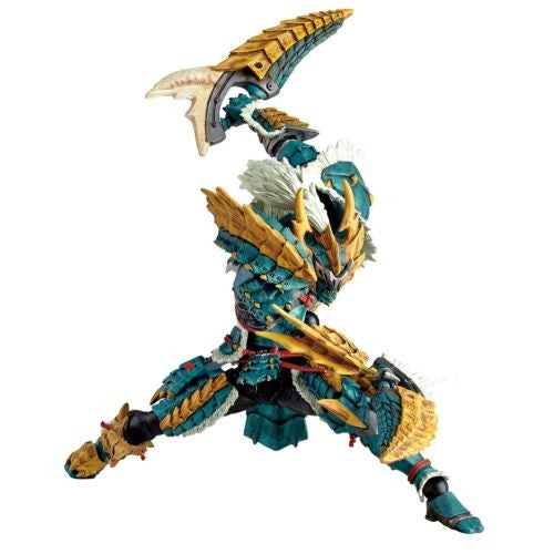 【中古即納】[FIG] リボルテックヤマグチ ハンター男剣士 ジンオウシリーズ モンスターハンター 完成品 可動フィギュア 海洋堂(20220430)