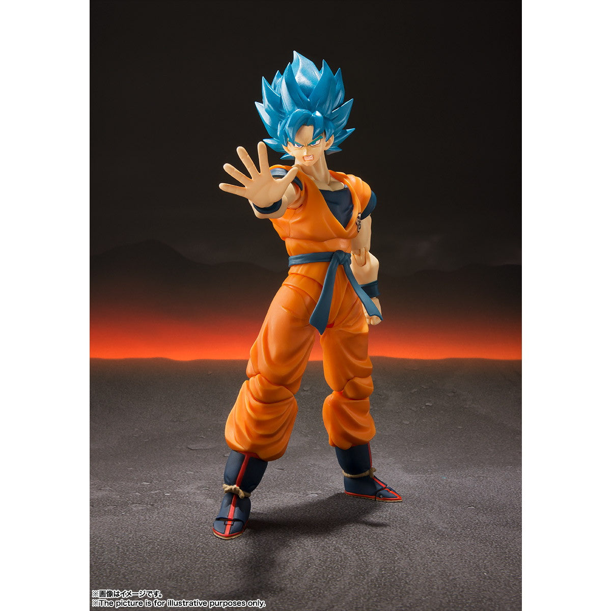 【中古即納】[FIG] (再々販) S.H.Figuarts(フィギュアーツ) スーパーサイヤ人ゴッドスーパーサイヤ人孫悟空-超- ドラゴンボール超(スーパー) ブ　　ー 完成品 可動フィギュア バンダイスピリッツ(20240121)
